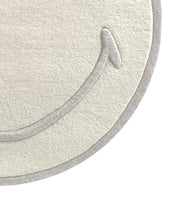 Rug SMILEY White Natural Round Diam. 3.2ft
