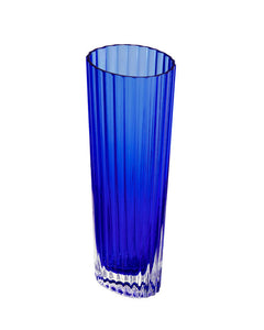 Champagne Glasses NASTRI Set of 6  Blue 7.5 oz, H 6.5"