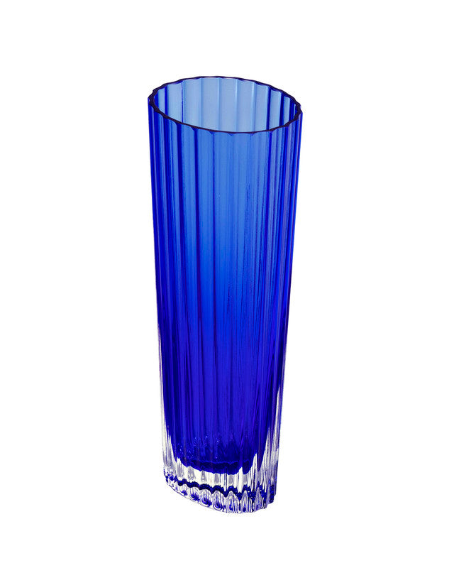 Champagne Glasses NASTRI Set of 6  Blue 7.5 oz, H 6.5