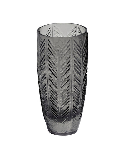 Champagne Glasses ZIG ZAG Set of 6  Grey 11 oz, diam. 2.5