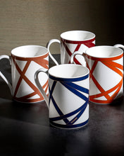 Mug Cup NASTRI in Luxury Box Beige diam. 3", H 3.9", cap. 12.5 oz