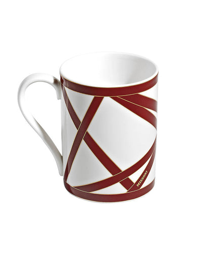 Mug Cup NASTRI in Luxury Box Bordeaux diam. 3
