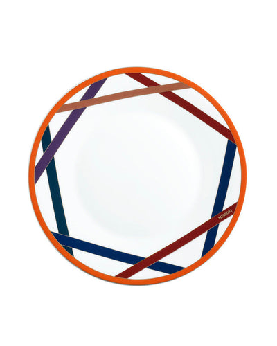 Dinner Plates NASTRI Set of 2  Multicolor diam. 10.75