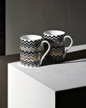 Mug Cup ZIG ZAG in Luxury Box Gold diam. 3", H 3.9", cap. 12.5 oz