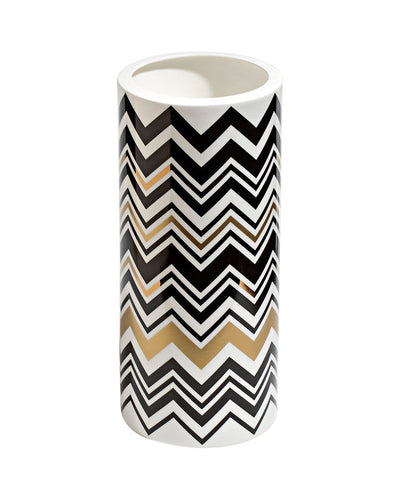 High Vase ZIG ZAG  Gold diam. 6.3