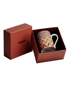 Mug Cup ZIG ZAG in Luxury Box Jarris 148 diam. 3", H 3.9", cap. 12.5 oz