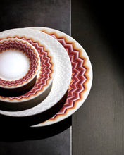 Dessert Plates ZIG ZAG Set of 6 Jarris 156 diam. 8.5"