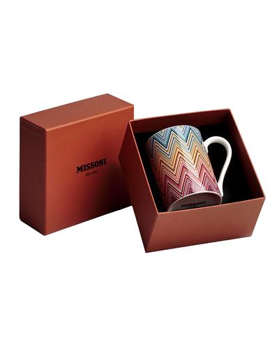 Mug Cup ZIG ZAG in Luxury Box White diam. 2.5