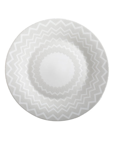 Charger Plate ZIG ZAG  White diam. 12.5