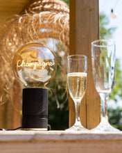 Bulb CHAMPAGNE Amber with Base Table Lamp PORTABLE Pop Nomad Pink