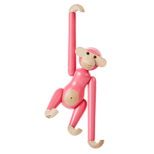 Kay Bojesen Monkey, Mini, Pink, H: 3.7"
