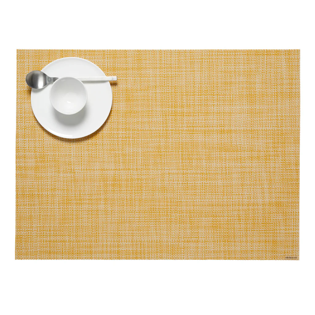 Chilewich Mini Basketweave Collection Ochre