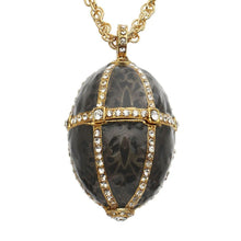 Enamel Egg  Locket Pendant Necklace