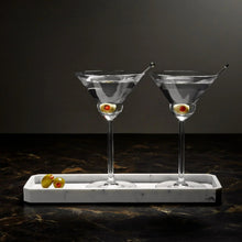 Vintage Set of 2 Martini Glasses Rounded