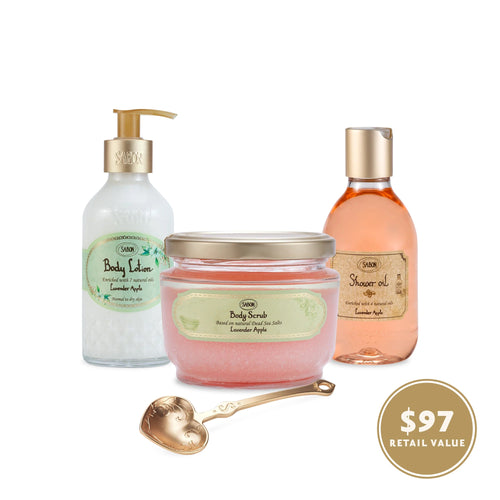 Sabon NextGen Hydrating Body Ritual Lavender Apple Gift set