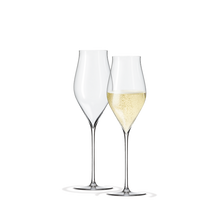 Holmegaard Notes Champagne Glass, Clear, 12.8 Oz, 2 Pcs.
