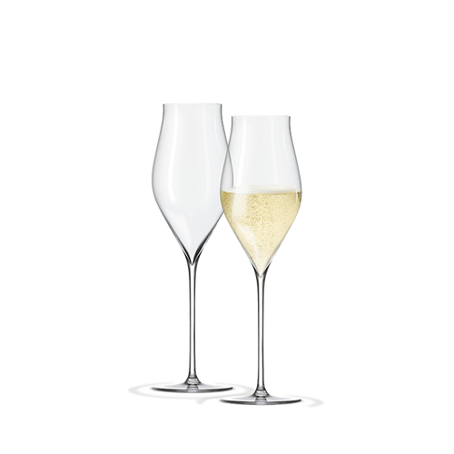 Holmegaard Notes Champagne Glass, Clear, 12.8 Oz, 2 Pcs.