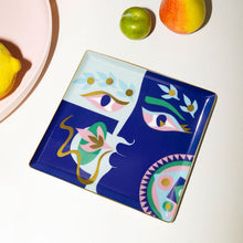 OCTAEVO Claire Johnson Ceramic Tray - Blue