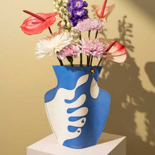 OCTAEVO Miró Paper Vase - Blue