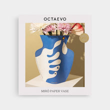 OCTAEVO Miró Paper Vase - Blue