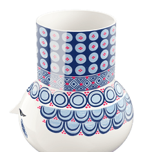 Bjørn Wiinblad Olga Vase, Blue, H: 7.9"