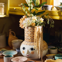 Bjørn Wiinblad Olga Vase, Sand, H: 13.8"