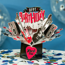 Greeting Pop-Up Card Happy Birthday Rock On