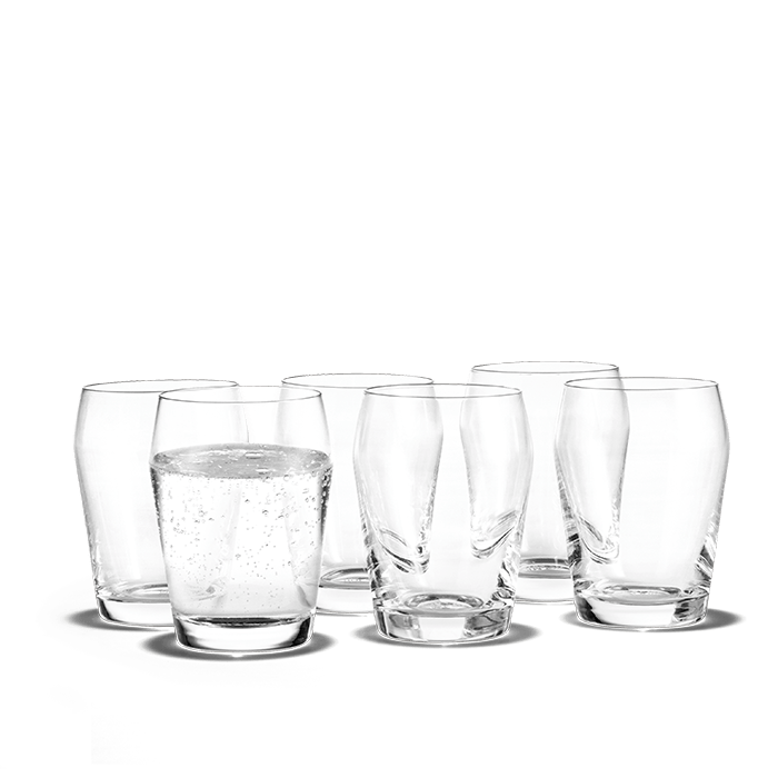 Holmegaard Perfection Tumbler, Clear, 7.8 Oz, 6 Pcs.