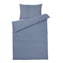 JUNA Bæk&Bølge Duvet Cover Set, Dark Blue/White