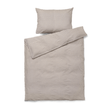 JUNA Bæk&Bølge Duvet Cover Set, Grey/Birch