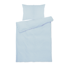 JUNA Bæk&Bølge Duvet Cover Set, White/Light blue