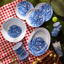 Peony Melamine Dinner Plates, Set of 4