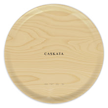 Pink Peony Large Round Birchwood Tray
