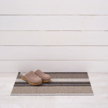 Chilewich Shag Pleat Stripe Floor Mat Oyster
