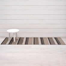 Chilewich Shag Pleat Stripe Floor Mat Oyster