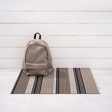 Chilewich Shag Pleat Stripe Floor Mat Oyster
