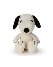 Plush PEANUTS SNOOPY Sitting Corduroy Cream in Giftbox 11"