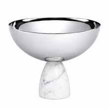Coluna Small Candy Nut Bowl, Marble & Silver