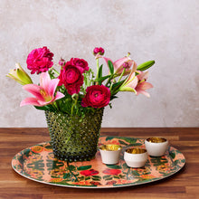 Pomegranate Migration Birchwood Decorative Tray - Round - Large