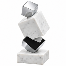 Torre Bookend / Objet, Marble & Silver