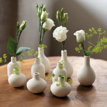 Pearl Stoneware Mini Vase Set - Set of 3