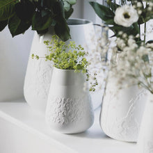 Poetry Vase With Embossed Flower Medow