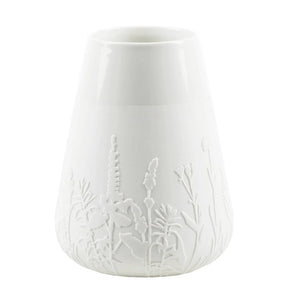 Poetry Vase With Embossed Flower Medow