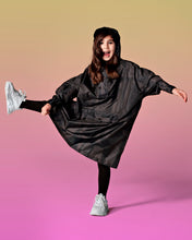 Kids Rain Poncho Back to Black Art Camo