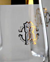Water Goblet NEW MONOGRAM  Gold H 9", cap. 18.25 oz