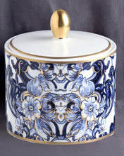 Sugar Pot AZULEJOS   diam. 3.3", H 3.5"