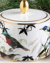 Sugar Pot GARDEN'S BIRDS   diam. 3.3", H 3.5"