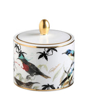 Sugar Pot GARDEN'S BIRDS   diam. 3.3", H 3.5"