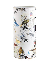 High Vase GARDEN'S BIRDS   diam. 6.3", H 14"