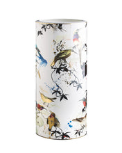 Medium Vase GARDEN'S BIRDS   diam. 3.75", H 7.75"